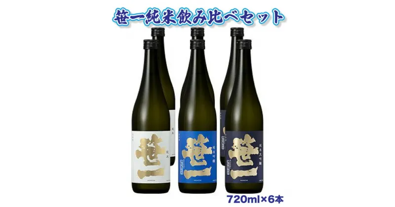 【ふるさと納税】【蔵元限定】笹一酒造　笹一純米飲み比べセット 720ml×6本　※着日指定送不可