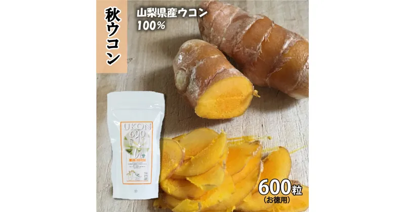 【ふるさと納税】＜健康食品＞秋ウコン600粒（お徳用）｜錠剤タイプ 大容量 サプリメント 健康サポート※離島への配送不可