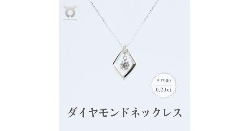 【ふるさと納税】PT900　ダイヤモンド　ネックレス　0.20ct　17369A　Pt　DIA　PN レディース ファッション ギフト プレゼント 誕生日 記念日 お祝い おしゃれ 大人 ジュエリーケース付 アクセサリー ジュエリー