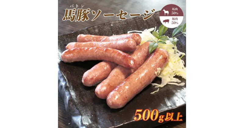 【ふるさと納税】ソーセージ ウインナー 500g おすすめ 豚 馬 BBQ ビール 国産 グルメ バーベキュー キャンプ パーティー おつまみ アウトドア 【馬肉50%：豚肉50%】