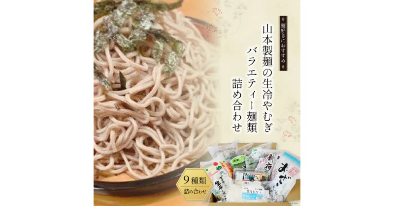 【ふるさと納税】33-3.山本製麺の生冷やむぎバラエティー麺類詰め合わせ [山本製麺所 山梨県 韮崎市 20742083] 生そば ラーメン 焼きそば おざら ざるうどん 冷やむぎ よもぎそば 茶そば そば 詰合せ セット