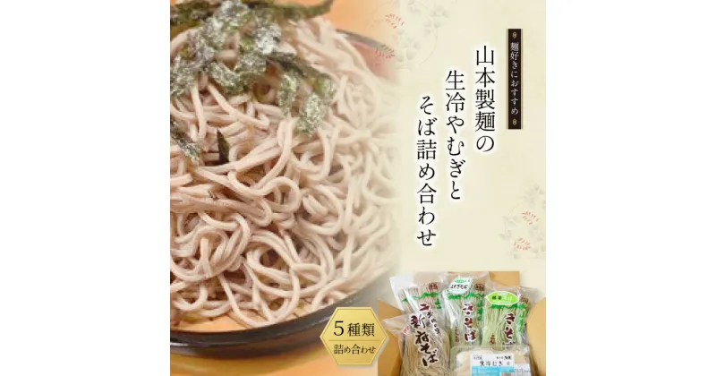 【ふるさと納税】33-4.山本製麺の生冷やむぎとそば詰め合わせ [山本製麺所 山梨県 韮崎市 20742082] 冷やむぎ そば ソバ 蕎麦 麺 麺類