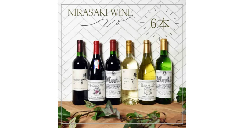 【ふるさと納税】韮崎ワイナリー 飲み比べ 6本セット NS-0006 [ ワイン 赤 白 ワインセット 辛口 甘口 ] / 韮崎翠緑 / 山梨県 韮崎市 [20741190]