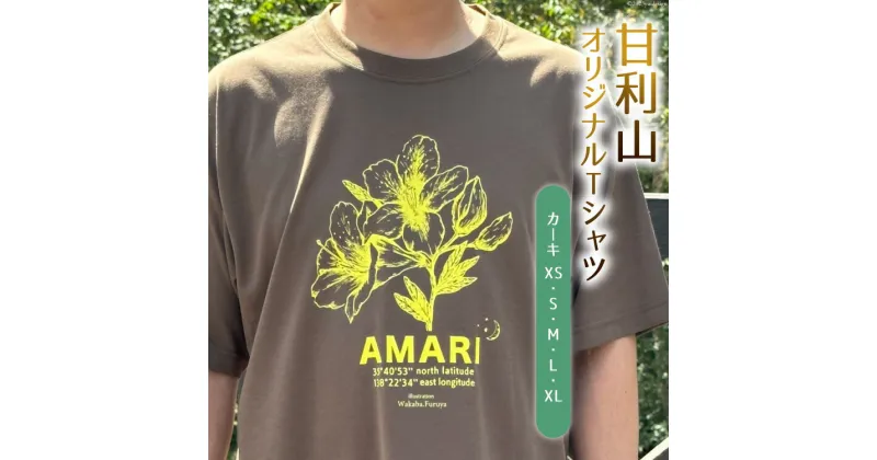 【ふるさと納税】トップス 甘利山 オリジナル Tシャツ （ カーキ ） [甘利山グリーンロッジ 山梨県 韮崎市 20741786] 半袖 レディース メンズ おしゃれ カジュアル アウトドア モンベル 登山 速乾性 通気性