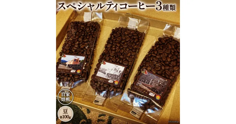 【ふるさと納税】コーヒー EF15 スペシャルティコーヒー 豆 100g×3種類 計300g [アフターゲームカフェ 山梨県 韮崎市 20742292-1] 珈琲 コーヒー豆 珈琲豆 自家焙煎 焙煎 セット