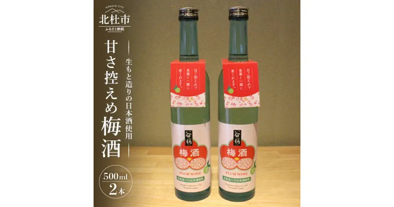 【ふるさと納税】 梅酒 甘さ控えめ 酒蔵がつくる梅酒 谷櫻 500ml×2本 セット お酒 梅 八ヶ岳南麓湧水