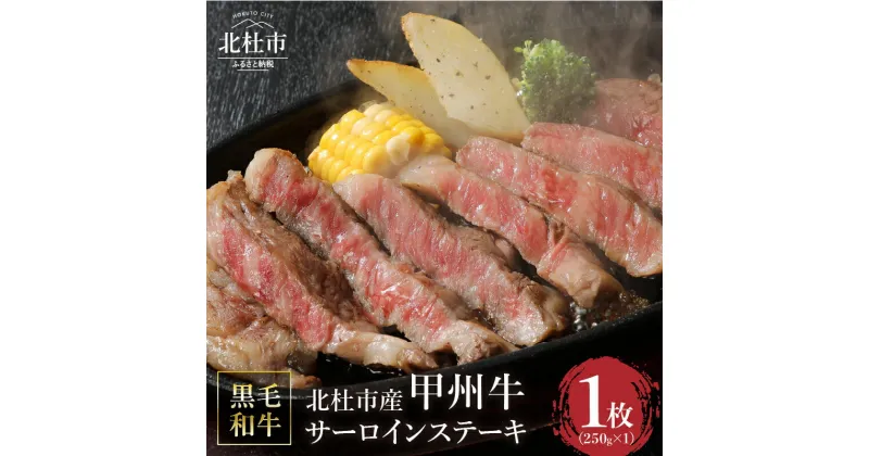 【ふるさと納税】 甲州牛 黒毛和牛 肉 サーロイン ステーキ サーロインステーキ 山梨県 北杜市産 A4・5ランク級 250g 送料無料