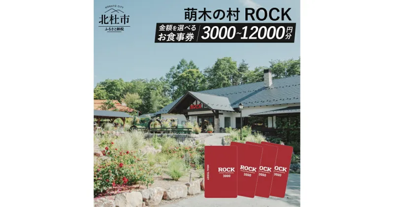 【ふるさと納税】 お食事券 クーポン券 レストラン 萌木の村 ROCK 選べる金額 3000円～12,000円 カレー ビーフカレー クラフトビール ご利用券 山梨県 北杜市 清里 体験