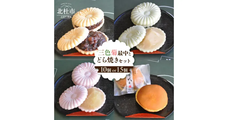 【ふるさと納税】 最中 どら焼き 和菓子 お茶菓子 セット 数量限定 選べる個数 計10個入り 計15個入り 小豆粒餡 白餡 柚子餡 粒餡 贈答品 引菓子 お供え物 山梨県 北杜市 送料無料