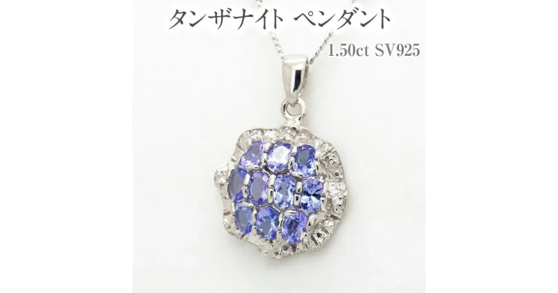 【ふるさと納税】タンザナイト ペンダント 1.50ct SV925 [12475] ダイヤモンド ジュエリー アクセサリー レディース 山梨県甲斐市　 ファッション小物 装飾品 贈り物 自分へのご褒美 上品さ