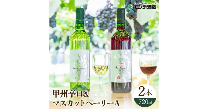 【ふるさと納税】【モンデ酒造ふるさと納税】ワイン甲州辛口 ベリーA2本セット ふるさと納税 ワイン 笛吹市 山梨ワイン 酒 アルコール 山梨県 記念品 お祝い 送料無料 018-004