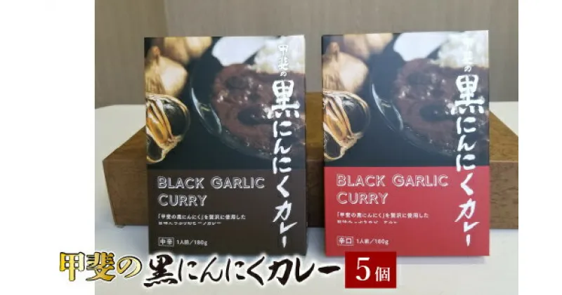 【ふるさと納税】甲斐の黒にんにくカレー ふるさと納税 カレー 黒にんにく 笛吹市 カレーライス ニンニク 大蒜 健康 贈り物 ギフト プレゼント 山梨県 送料無料 082-009