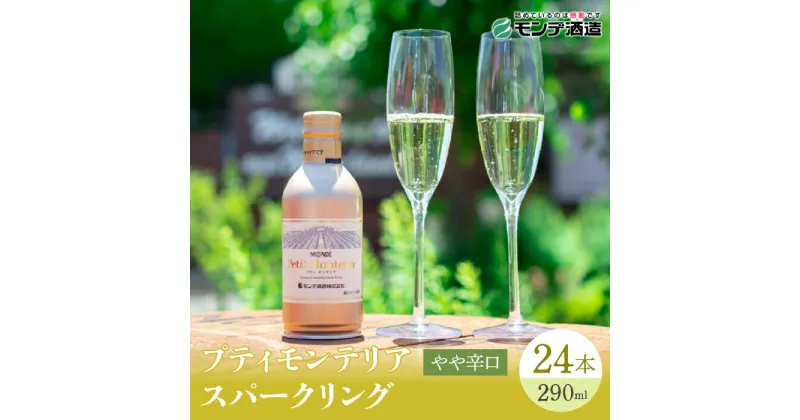 【ふるさと納税】【モンデ酒造ふるさと納税】プティモンテリアスパークリング24本 ふるさと納税 ワイン 笛吹市 山梨ワイン 酒 アルコール 山梨県 記念品 お祝い 送料無料 018-029