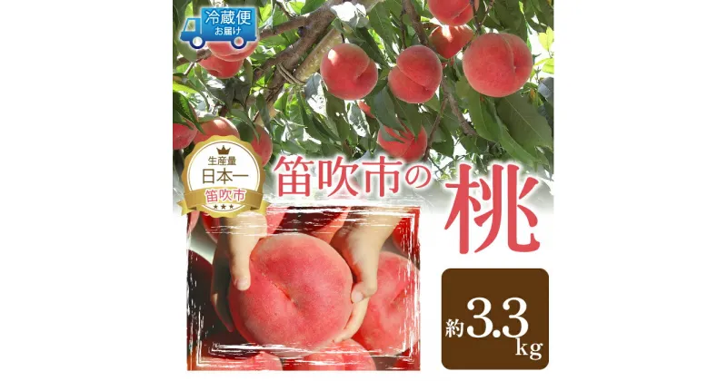 【ふるさと納税】＜25年発送先行予約＞山梨の完熟桃3.3kg以上 ふるさと納税 もも 桃 笛吹市 国産 人気 期間限定 果物 フルーツ 旬 山梨県 送料無料 111-019