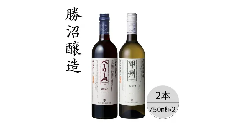 【ふるさと納税】勝沼醸造　甲州ヴィンテージ・ベーリーAヴィンテージ2本セット ふるさと納税 ワイン 笛吹市 山梨ワイン 酒 アルコール 山梨県 記念品 お祝い 送料無料 167-050