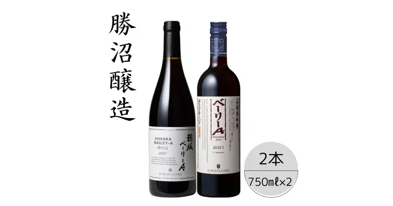 【ふるさと納税】勝沼醸造　穂坂ベーリーA・ベーリーAヴィンテージ2本セット ふるさと納税 ワイン 笛吹市 山梨ワイン 酒 アルコール 山梨県 記念品 お祝い 送料無料 167-048