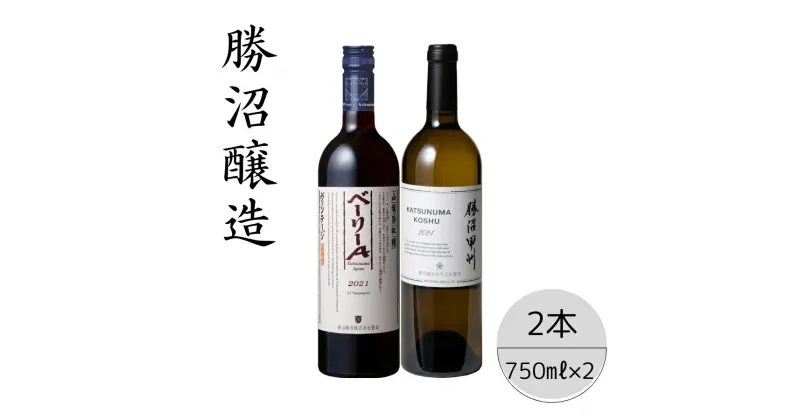 【ふるさと納税】勝沼醸造　勝沼甲州・ベーリーAヴィンテージ2本セット ふるさと納税 ワイン 笛吹市 山梨ワイン 酒 アルコール 山梨県 記念品 お祝い 送料無料 167-045