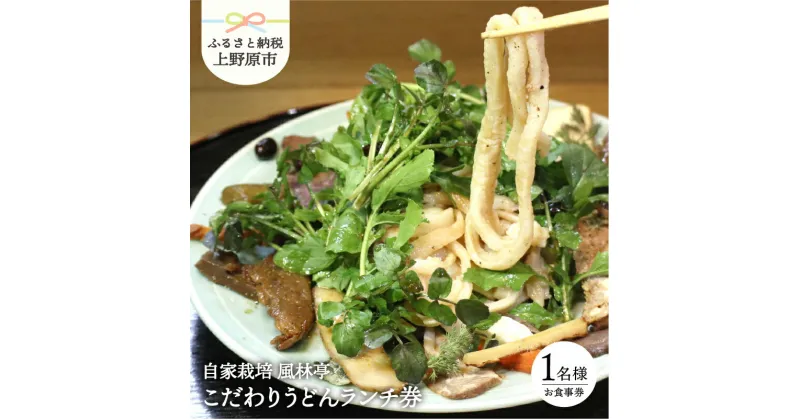 【ふるさと納税】 うどん 食事券 自家栽培 風林亭こだわりのうどんランチコース（1名様）プレゼント 贈り物 贈答 送料無料 山梨県 上野原市