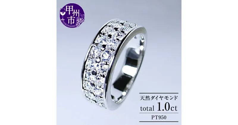 【ふるさと納税】 リング 指輪 ジュエリー レディース pt950 天然 ダイヤ 1.0ct エタニティ パヴェ プラチナ SIクラス ダイヤモンド 1カラット 天然石 プラチナ950 ブライダル 上質厳選素材 4月誕生石 太め Delphineデルフィーヌ 品質保証書付 r-178 (KRP) 【Q6-1410】