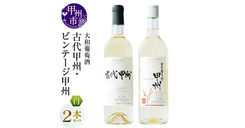 【ふるさと納税】 ワイン 古代甲州 ビンテージ甲州 2本 セット 飲み比べ 720ml 大和葡萄酒 辛口 中口 白ワイン 母の日 父の日 記念日 ギフト 山梨 甲州市 (MG) 【B13-650】