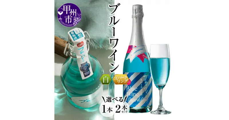 【ふるさと納税】 ワイン ブルーワイン スパークリングワイン 500ml 750ml 選べる内容 国産ナイヤガラ・甲州種 甲州種 山梨 甲州市 (MTS)