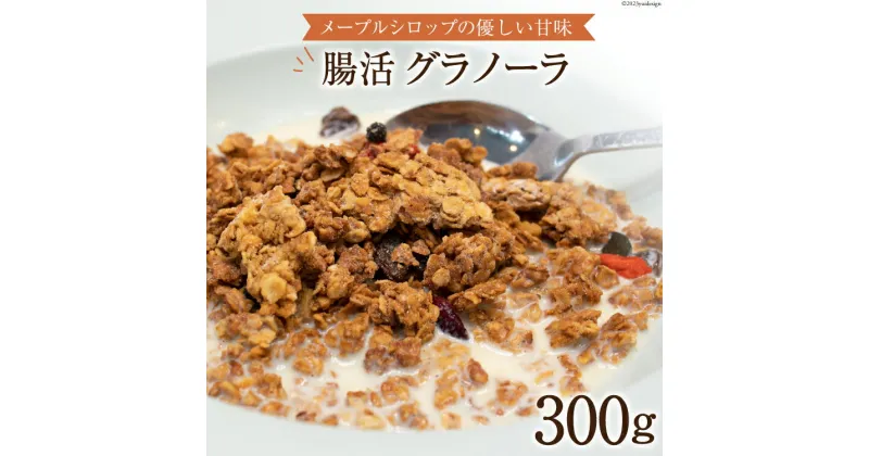 【ふるさと納税】シリアル 腸活グラノーラ 300g×1 [Relations 山梨県 中央市 21470807] 穀物 加工品 朝食 おやつ 代替食 オートミール 甘酒 メープルシロップ