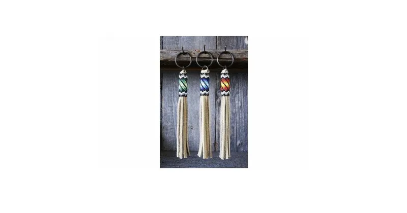 【ふるさと納税】Fringe Key Holder（フリンジキーホルダー） [5839-1351]　【民芸品・工芸品・民芸品・工芸品】　お届け：順次発送予定