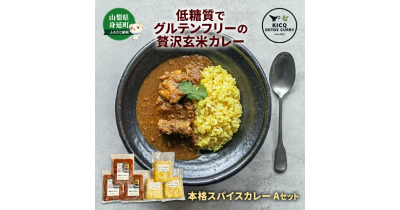 【ふるさと納税】カラダも喜ぶ濃厚コク旨の　本格スパイスカレーライス3食　 Aセット　【 惣菜 洋食 便利 ランチ 夕飯 グルテンフリー ターメリックライス 】