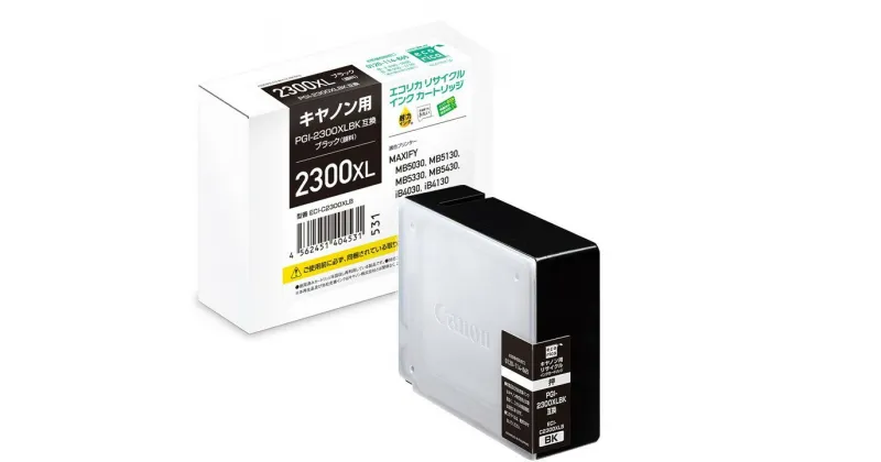 【ふるさと納税】エコリカ【キヤノン用】 PGI-2300XLBK互換リサイクルインク ブラック（型番：ECI-C2300XLB）