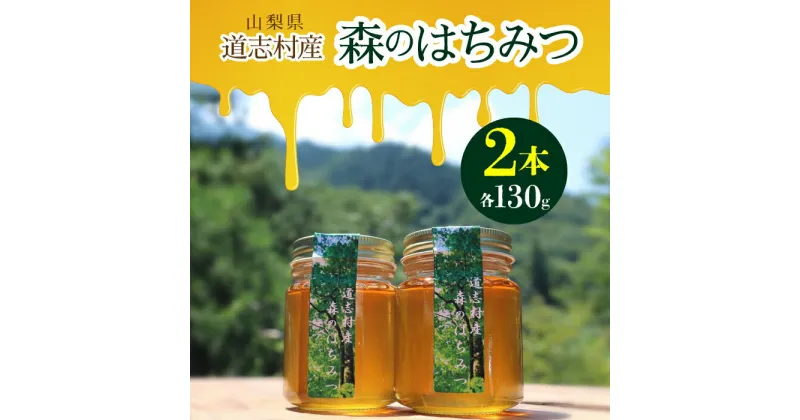 【ふるさと納税】 道志村産　森のはちみつ（130g×2本）ふるさと納税 はちみつ ハチミツ 蜂蜜 ハニー パン 食パン 山梨県 道志村 送料無料 DSD001