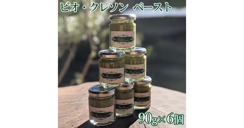 【ふるさと納税】 ビオクレソンペースト (90g×6個)　※離島への配送不可ふるさと納税 クレソン ペースト 野菜 やさい 付け合わせ 調味料 缶詰 瓶詰 山梨県 道志村 送料無料 DSL004