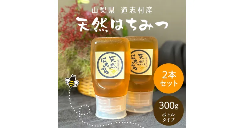 【ふるさと納税】 道志村産　天然はちみつボトルタイプ　300g×2本 ふるさと納税 はちみつ ハチミツ 蜂蜜 ハニー パン 食パン 山梨県 道志村 送料無料 DSD005