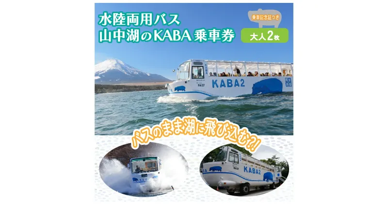 【ふるさと納税】＜水陸両用　KABAバス＞陸と湖上から大自然を五感で体感！一度は乗ってみたい水陸両用バス　ペア乗車券