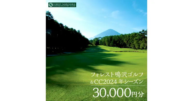 【ふるさと納税】【富士山】フォレスト鳴沢ゴルフ＆CC 2024年シーズンご利用券30000円分 ふるさと納税 ゴルフ ゴルフ場利用券 チケット 金券 山梨県 鳴沢村 送料無料 NSB002