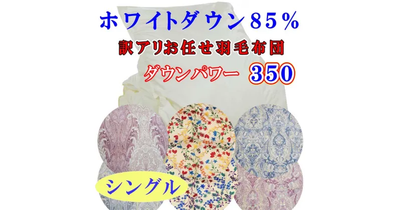 【ふるさと納税】 【訳あり】羽毛布団 羽毛掛け布団 シングル お任せ ホワイトダウン85% 寝具 羽毛布団 羽毛ふとん 冬用羽毛布団 本掛け羽毛布団 本掛け羽毛ふとん150×210cm dp350 FAG059