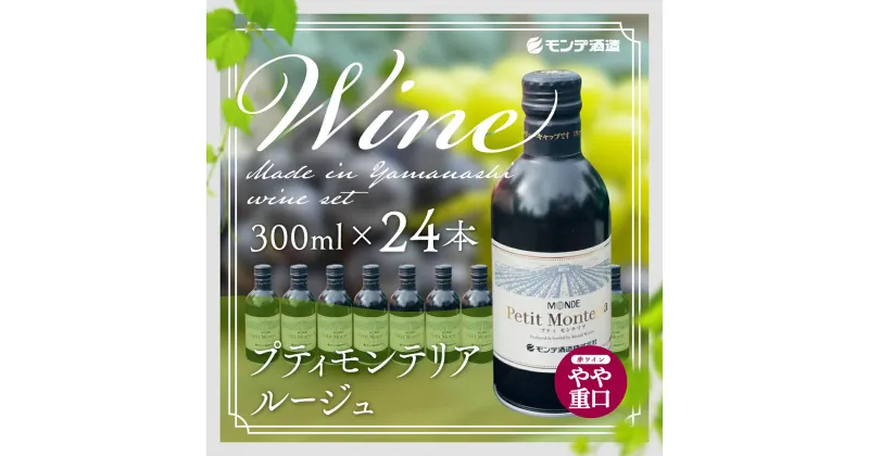 【ふるさと納税】 プティモンテリアルージュ 300ml×24本 FAE005