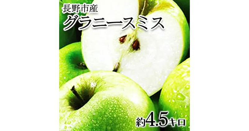 【ふるさと納税】【2024年10月順次発送 先行予約】長野市産　グラニースミス　約4.5キロ　果物類・林檎・りんご・リンゴ・グラニースミス・約4.5kg・フルーツ　お届け：2024年10月下旬～2025年3月中旬