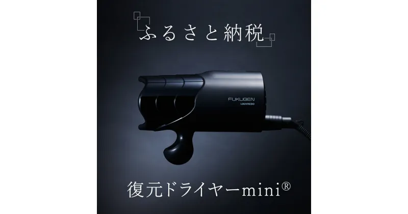 【ふるさと納税】復元ドライヤー mini | ドライヤー サロン ヘアケア 家電 電化製品 どらいやー 髪 製品 日用品 本体 コンパクト 軽い 風呂 洗面台 適温 適湿 振動気化方式 長野県 松本市