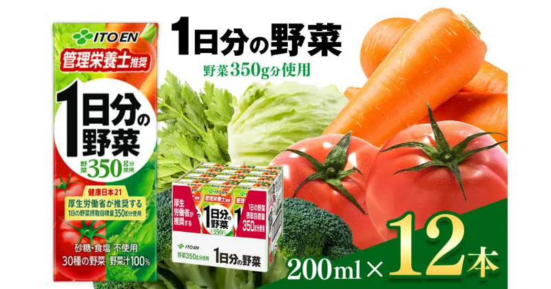 【ふるさと納税】選べる【定期便】 1日分の野菜 200ml　12本入りl伊藤園 | ふるさと納税 飲料 ドリンク 紙パック 健康 美容 野菜 果物 フルーツ 飲み物 管理栄養士 推奨 砂糖・食塩 不使用 野菜 長野県 松本市