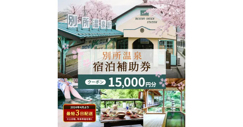 【ふるさと納税】旅行 長野 信州 別所温泉 宿泊 補助券 5枚セット 15,000円 温泉 旅館 旅行券 宿泊券 施設利用券 利用券 トラベル チケット ホテル券 ホテルクーポン ホテル 長野県　旅行・温泉・チケット・温泉利用券