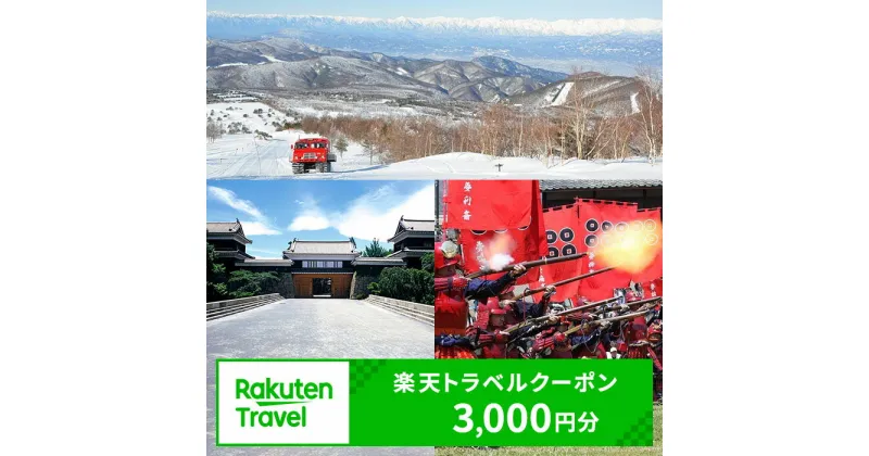 【ふるさと納税】ふるさと納税 長野県上田市の対象施設で使える 楽天トラベルクーポン 寄付額10,000円(クーポン3,000円)　 長野 宿泊 宿泊券 ホテル 旅館 旅行 旅行券 観光 トラベル チケット 旅 宿 券