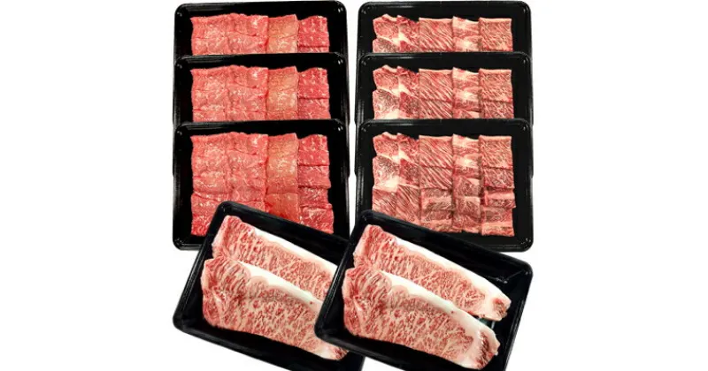 【ふるさと納税】【南信州牛】焼肉&ステーキ セット(サーロインステーキ720g、モモ1200g、肩ロース1050g)【配送不可地域：離島】【1170627】