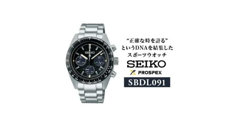 【ふるさと納税】 SEIKOプロスペックスSBDL091スピードタイマー／メンズ 腕時計 ブラック プレゼント【61-110】