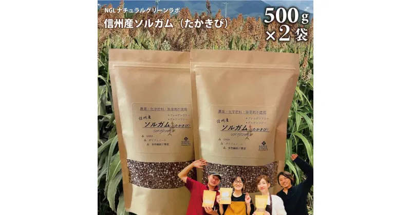 【ふるさと納税】信州産 ソルガム(たかきび) 500g×2袋《NGLナチュラルグリーンラボ》無添加 グルテンフリー アレルゲンフリー