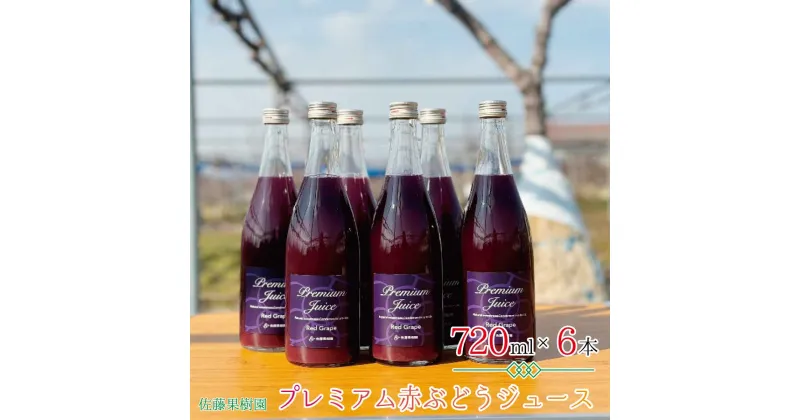 【ふるさと納税】プレミアム赤ぶどうジュース（720ml×6本）《佐藤果樹園》 飲料類 果汁飲料 ぶどう ブドウジュース