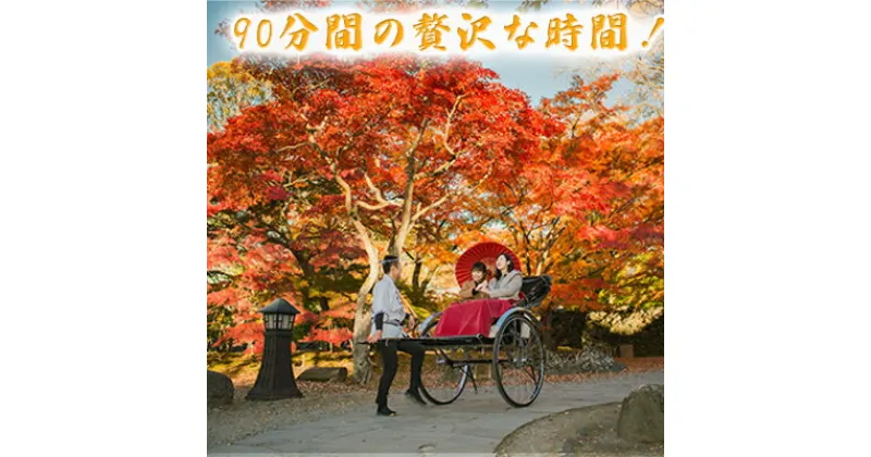 【ふるさと納税】《懐古園と城下町を人力車で周ろう♪》人力車で90分間周遊プラン　 体験チケット 人力車 観光