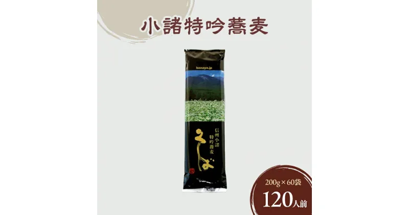 【ふるさと納税】そば　小諸特吟蕎麦　200g×60袋　120人前　麺類　そば　蕎麦　乾麺　信州そば　お取り寄せ　年越しそば　長野　ご当地　大容量　業務用