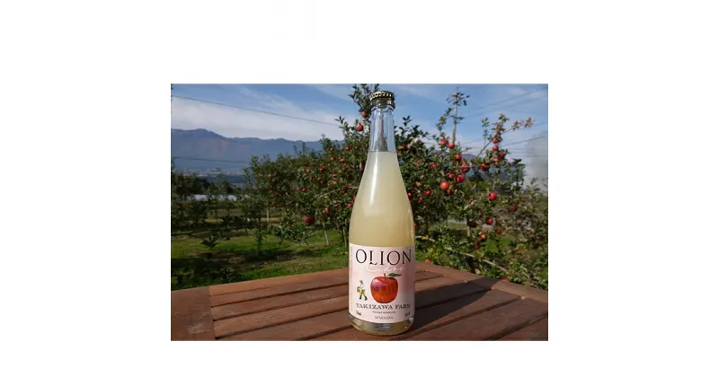 【ふるさと納税】【信州産りんご】甘口シードル「OLION」（750ml×1本）　お酒・甘口シードル・シードル・りんご・リンゴ・アルコール