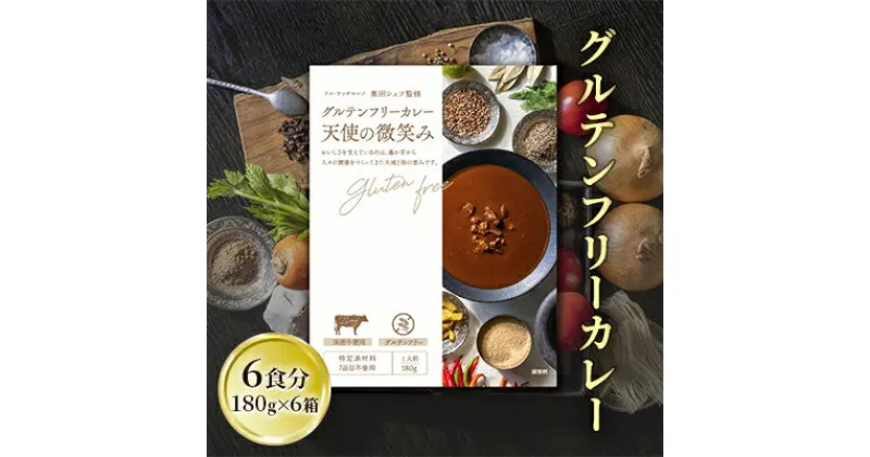 【ふるさと納税】【奥田政行シェフ監修】グルテンフリーカレー「天使の微笑み」（6箱入り）　 お肉 牛肉 安心 おいしい 日本風 レトルト スパイス 厳選素材 健康 化学調味料