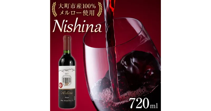 【ふるさと納税】酒 ワイン 赤ワイン Nishina メルロー 大町市産 1本 × 720ml | お酒 さけ 人気 おすすめ 送料無料 ギフト